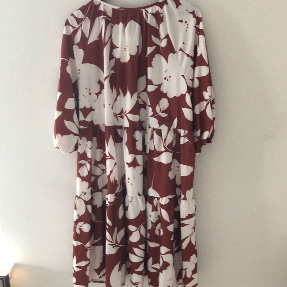 COPY - BloomChic Burnt Orange/White Dress w/pockets 18-20 NWT - Picture 9 of 13
